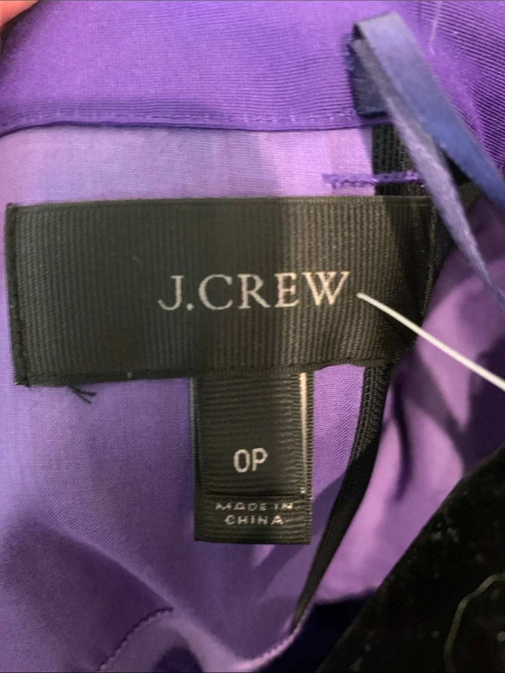 J.Crew Strapless Purple Bow Waist Cocktail Dress 0petite NWT